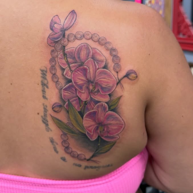 Tattoo by @smilemoretattoos — realism, lettering_script