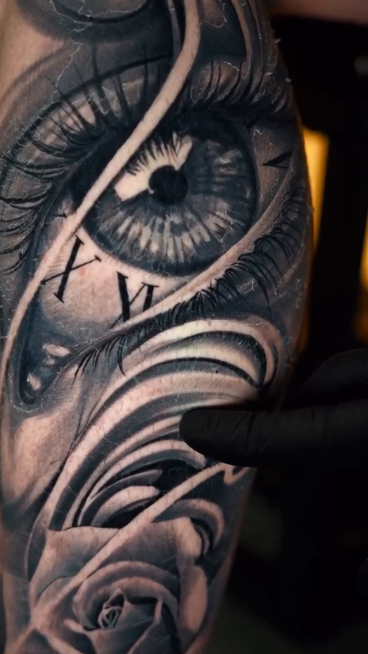 Tattoo by @arttattooandres β realism, black_and_grey