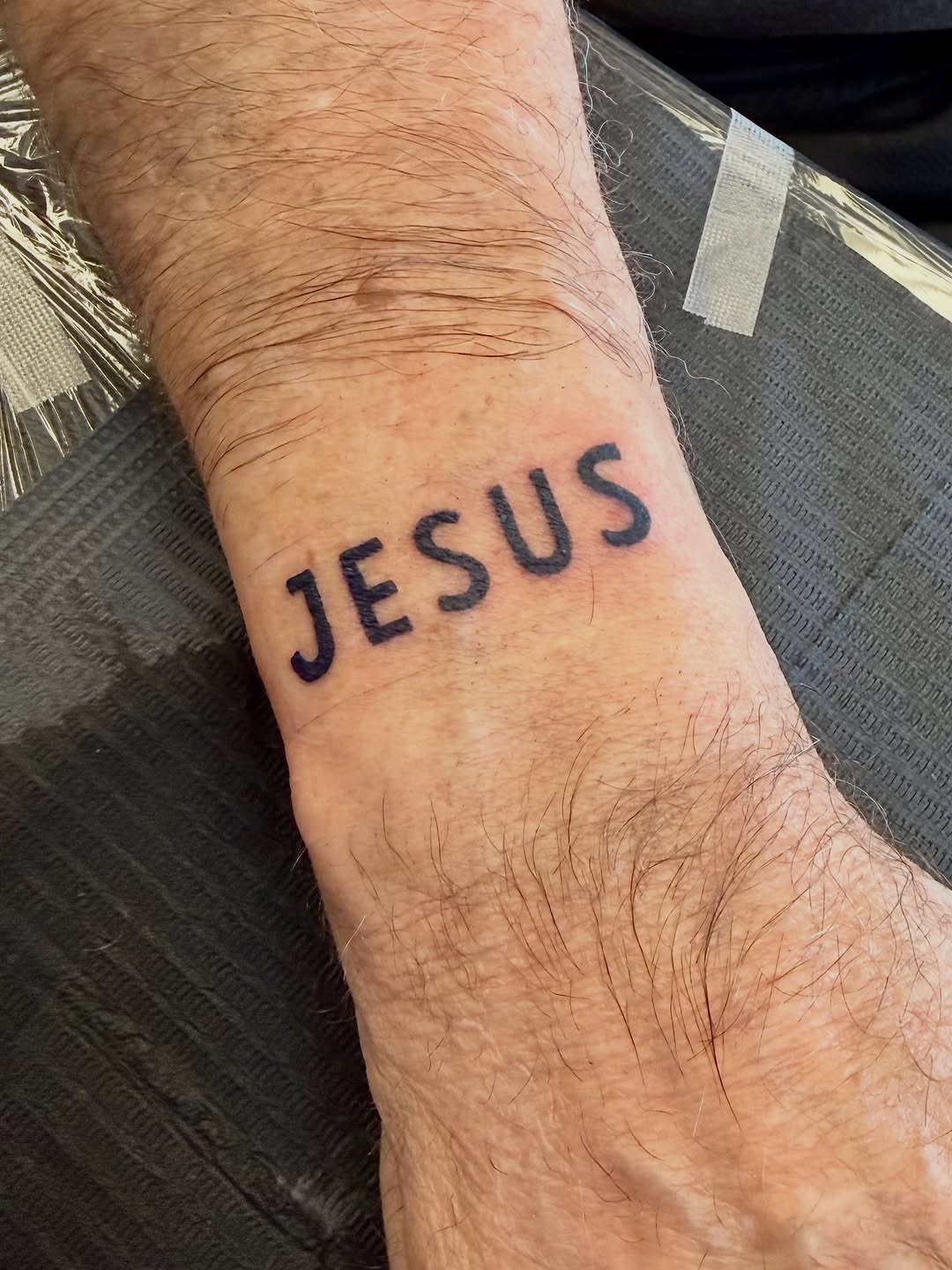 Tattoo by @adriennesmith.ink — lettering_script