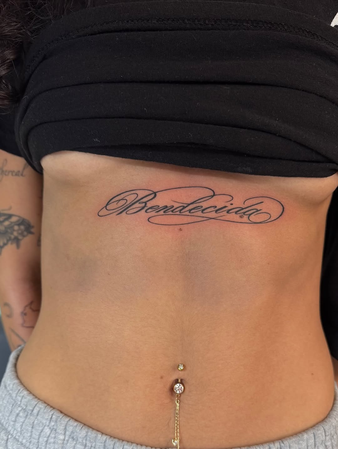 Tattoo by @cv__tattoo โ lettering_script, fine_line