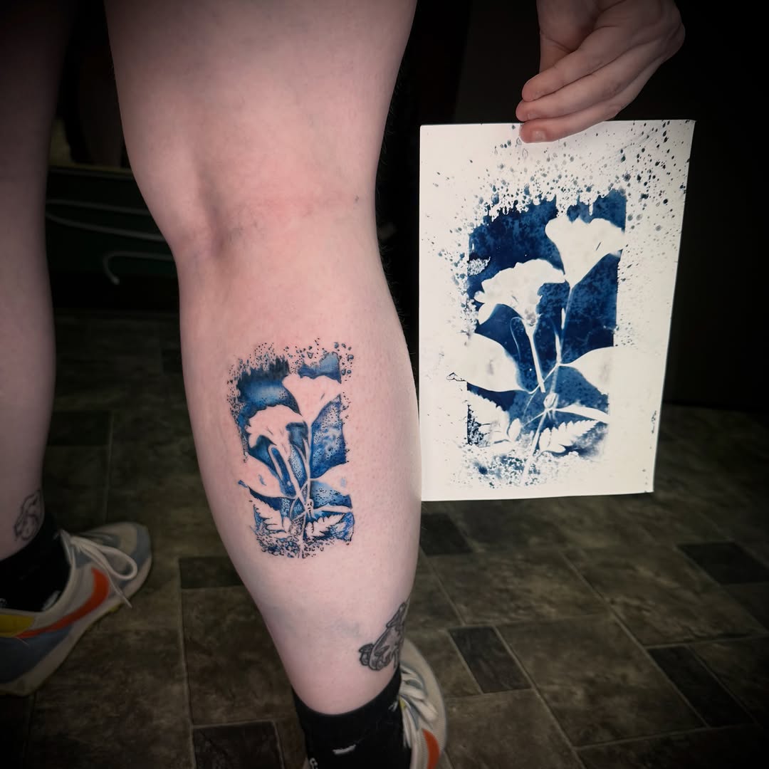 Tattoo by @janai.artistry β black_and_grey, dotwork