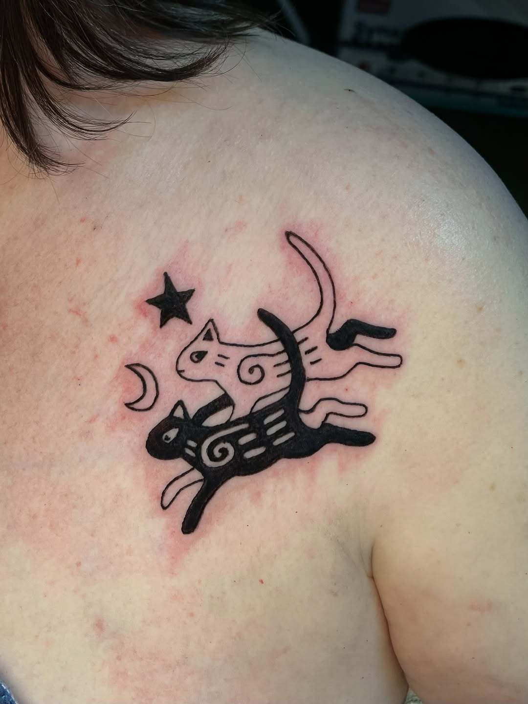 Tattoo by @elvensigils — blackwork, illustrative