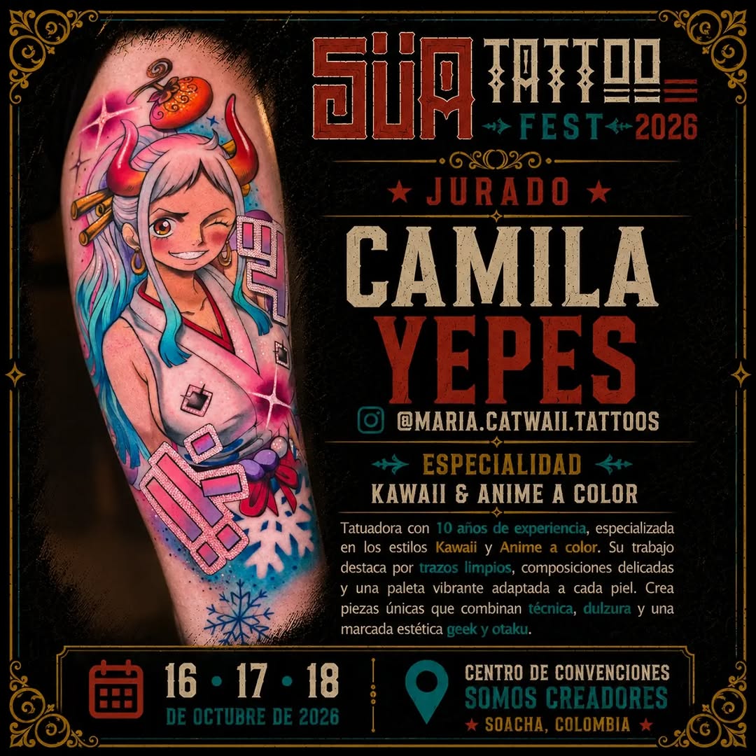 Tattoo by @maria.catwaii.tattoos — anime, color