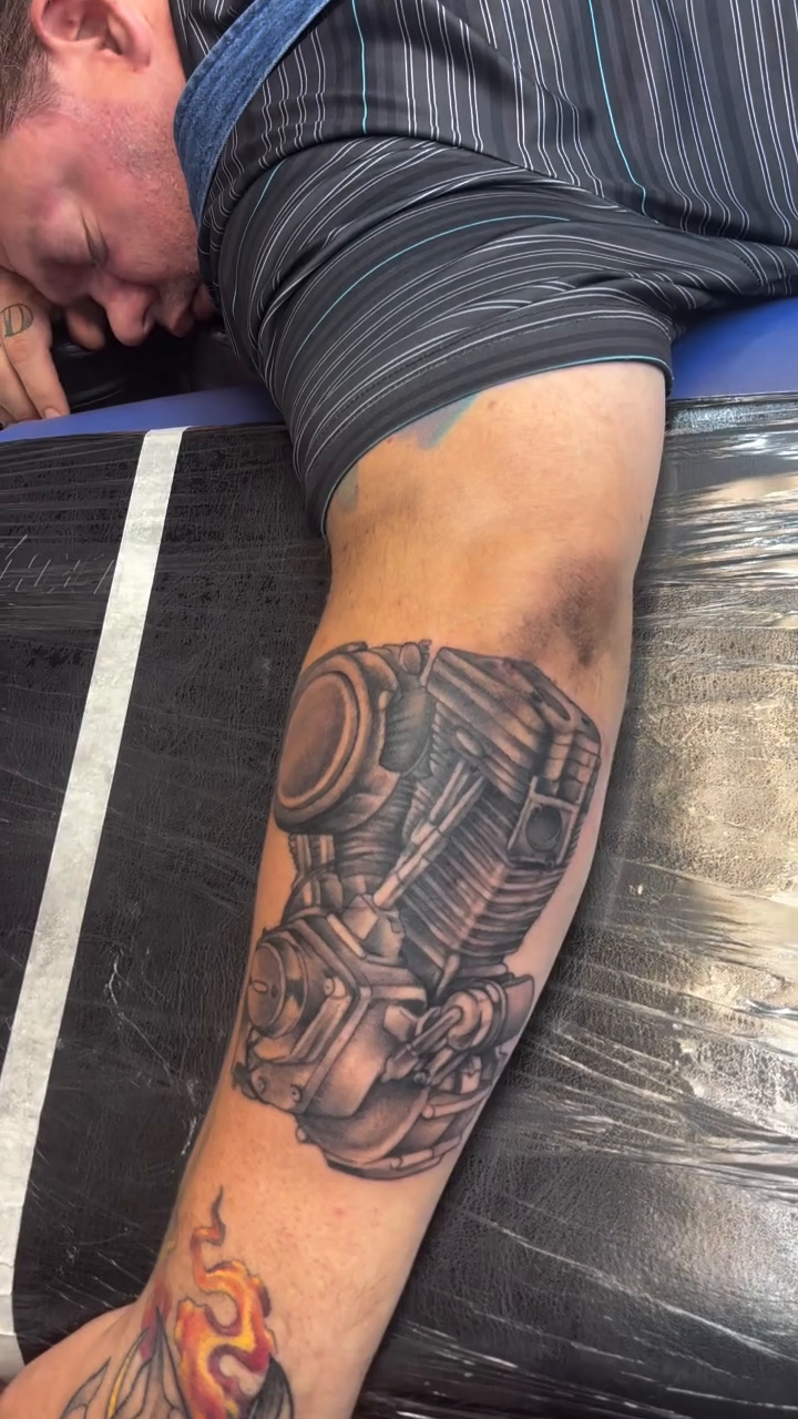 Tattoo by @shearnenator — realism, black_and_grey