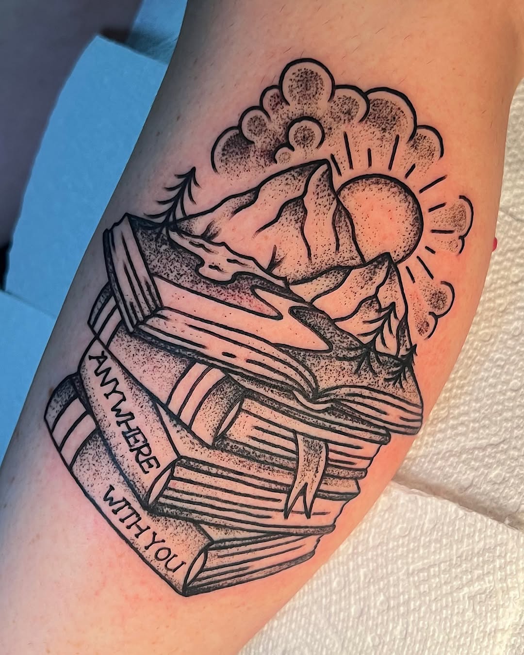 Tattoo by @shannonkeeleyy — lettering_script, black_and_grey
