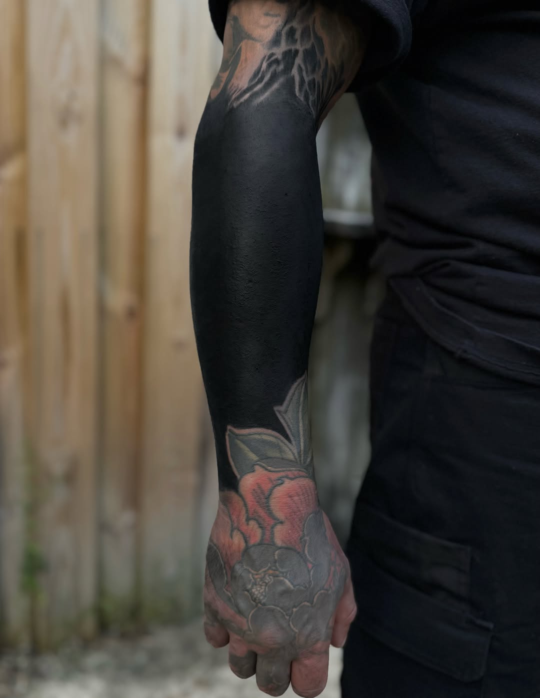 Tattoo by @jessewhitetattoo — blackwork, japanese_irezumi