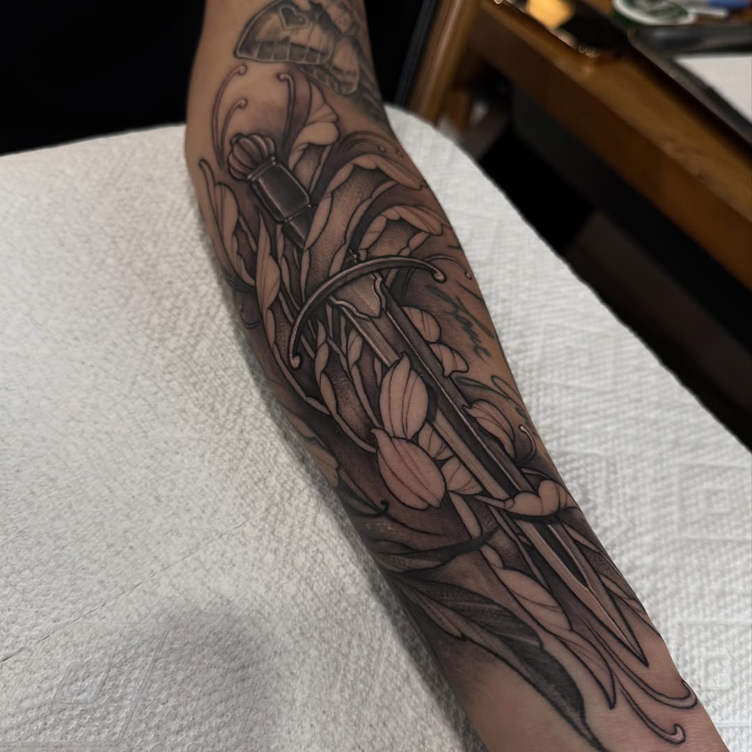 Tattoo by @tats_earnhardt — black_and_grey, realism