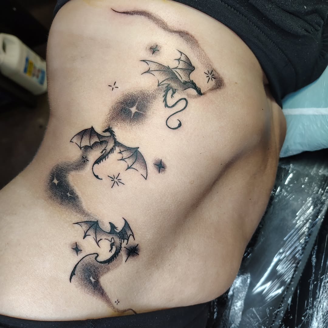 Tattoo by @paper.n.pins — fine_line, dotwork