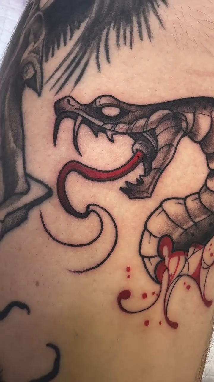 Tattoo by @smeezy_tattoos — neo_traditional, black_and_grey