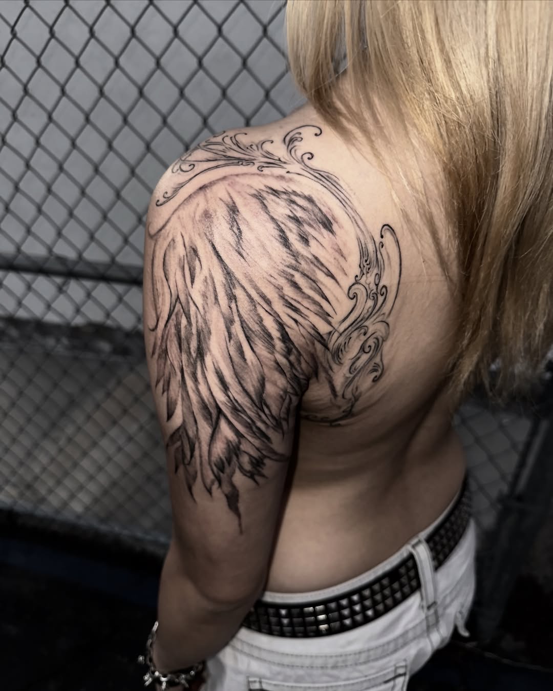 Tattoo by @inkedbykell — black_and_grey, ornamental
