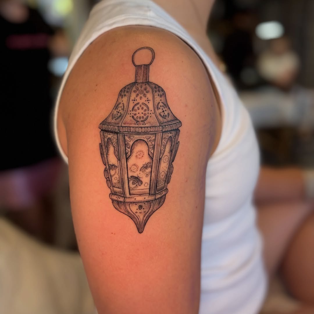 Tattoo by @beckiwilson — black_and_grey, ornamental