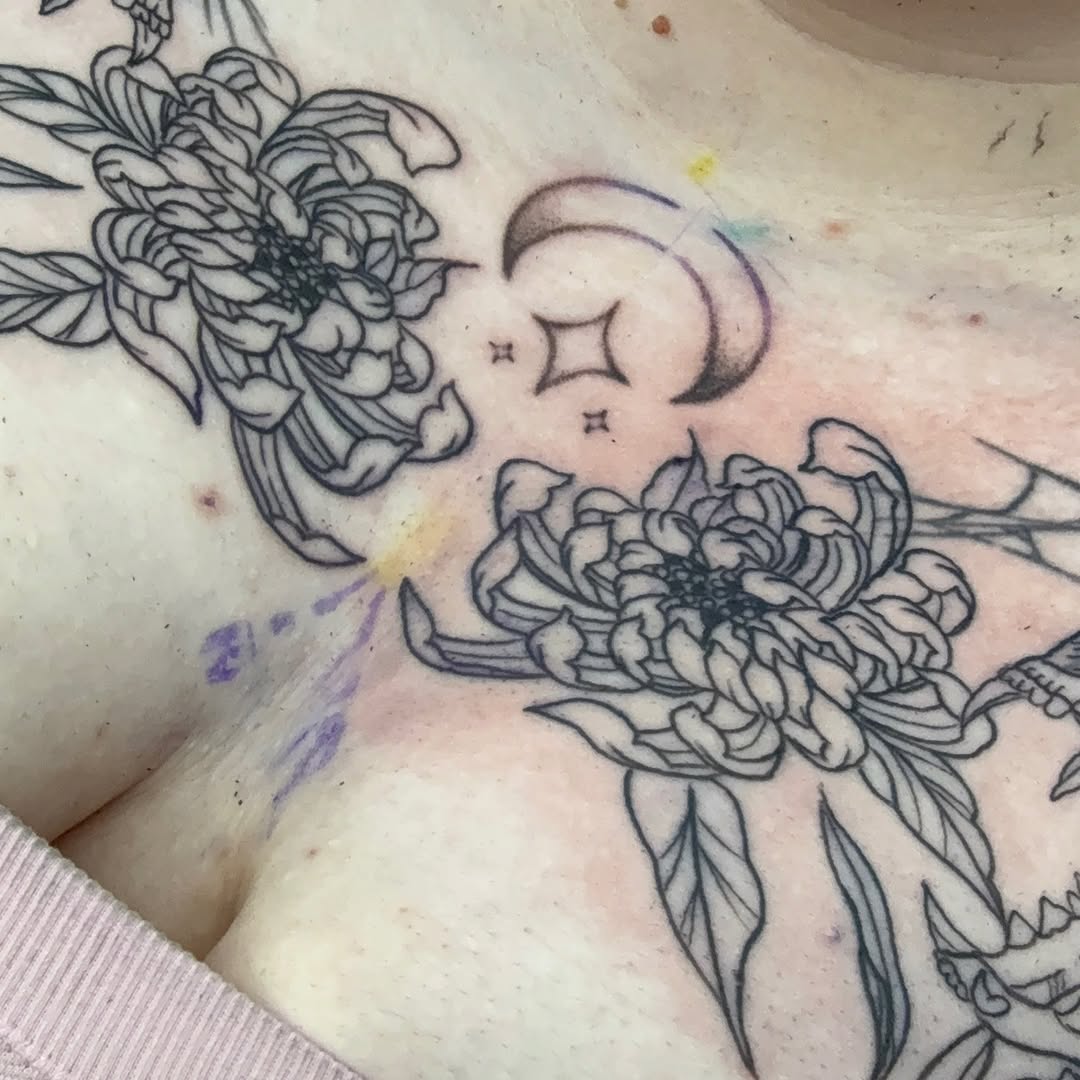 Tattoo by @toots_tattoos — fine_line, black_and_grey