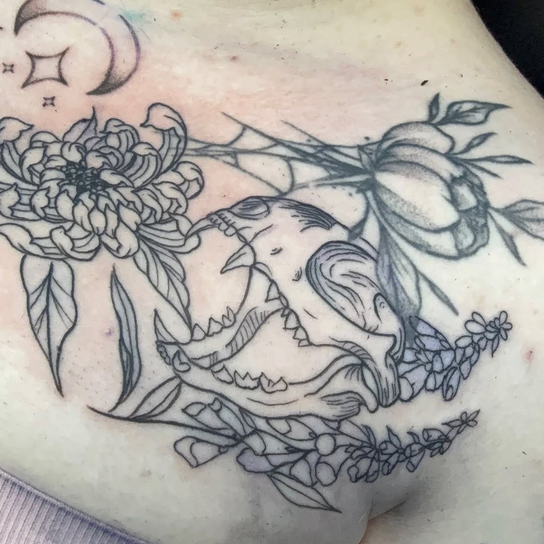 Tattoo by @toots_tattoos — fine_line, illustrative
