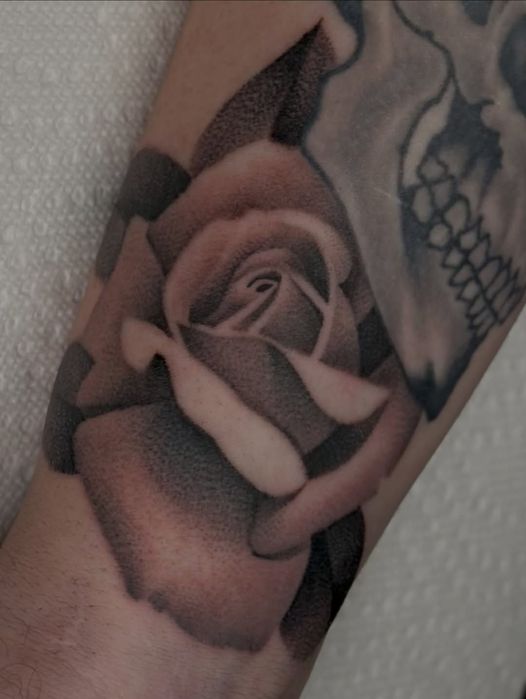 Tattoo by @katiektattoos โ black_and_grey, dotwork