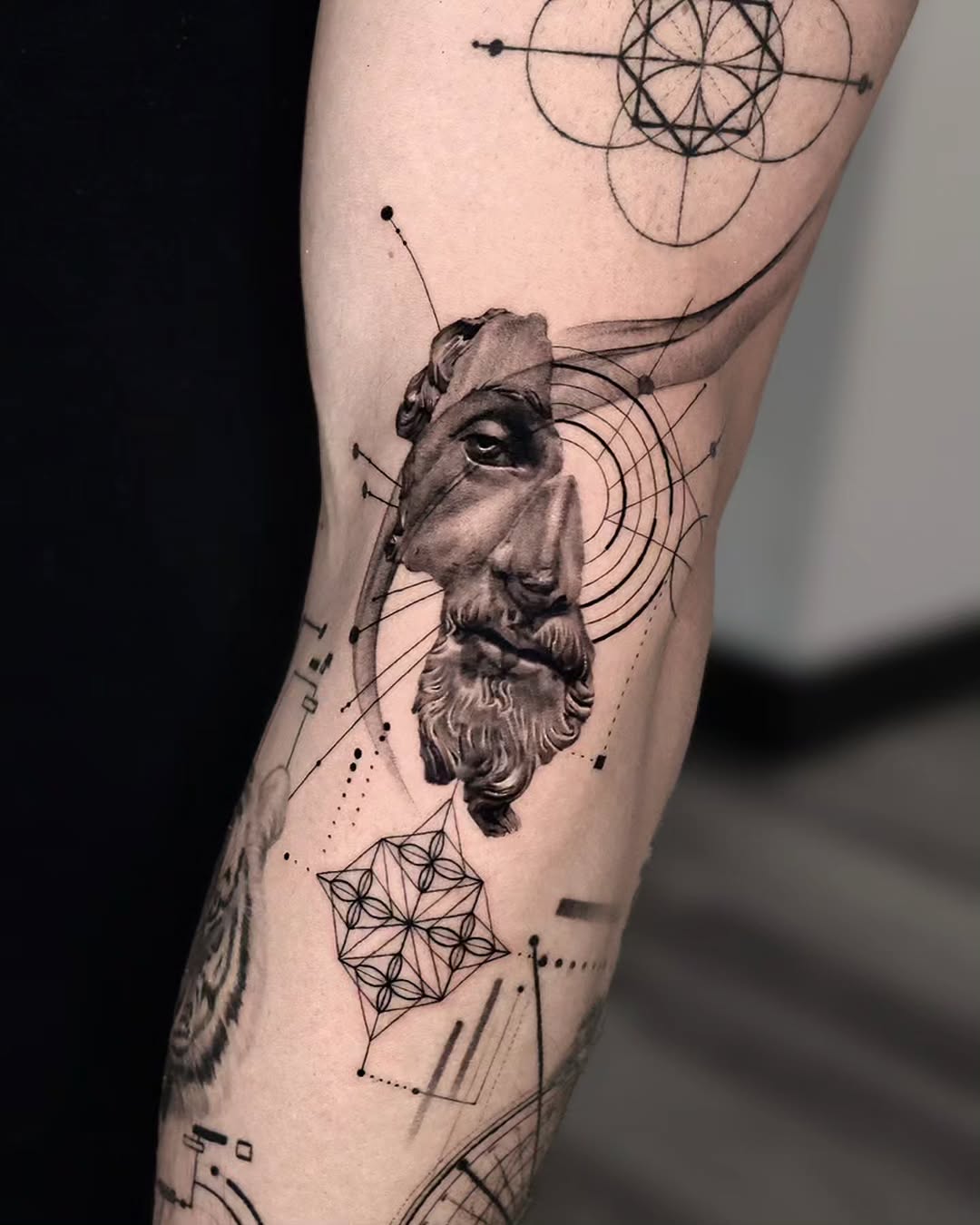 Tattoo by @ejintatt β realism, geometric