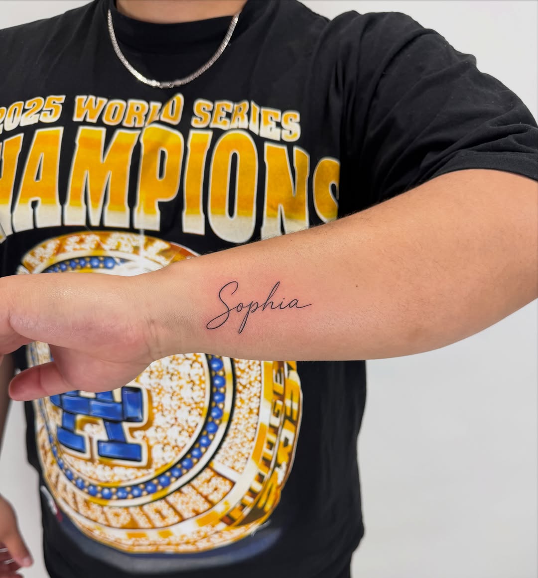 Tattoo by @inkedxalex β lettering_script, fine_line
