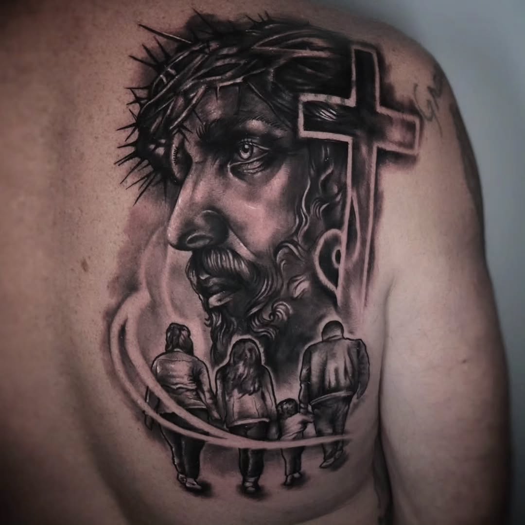 Tattoo by @victor_hatch_tattoos — realism, black_and_grey