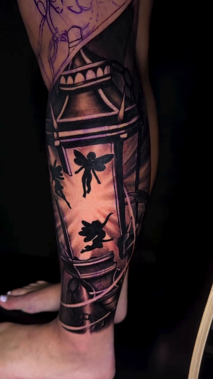 Tattoo by @consciouschildtattoo — black_and_grey, realism