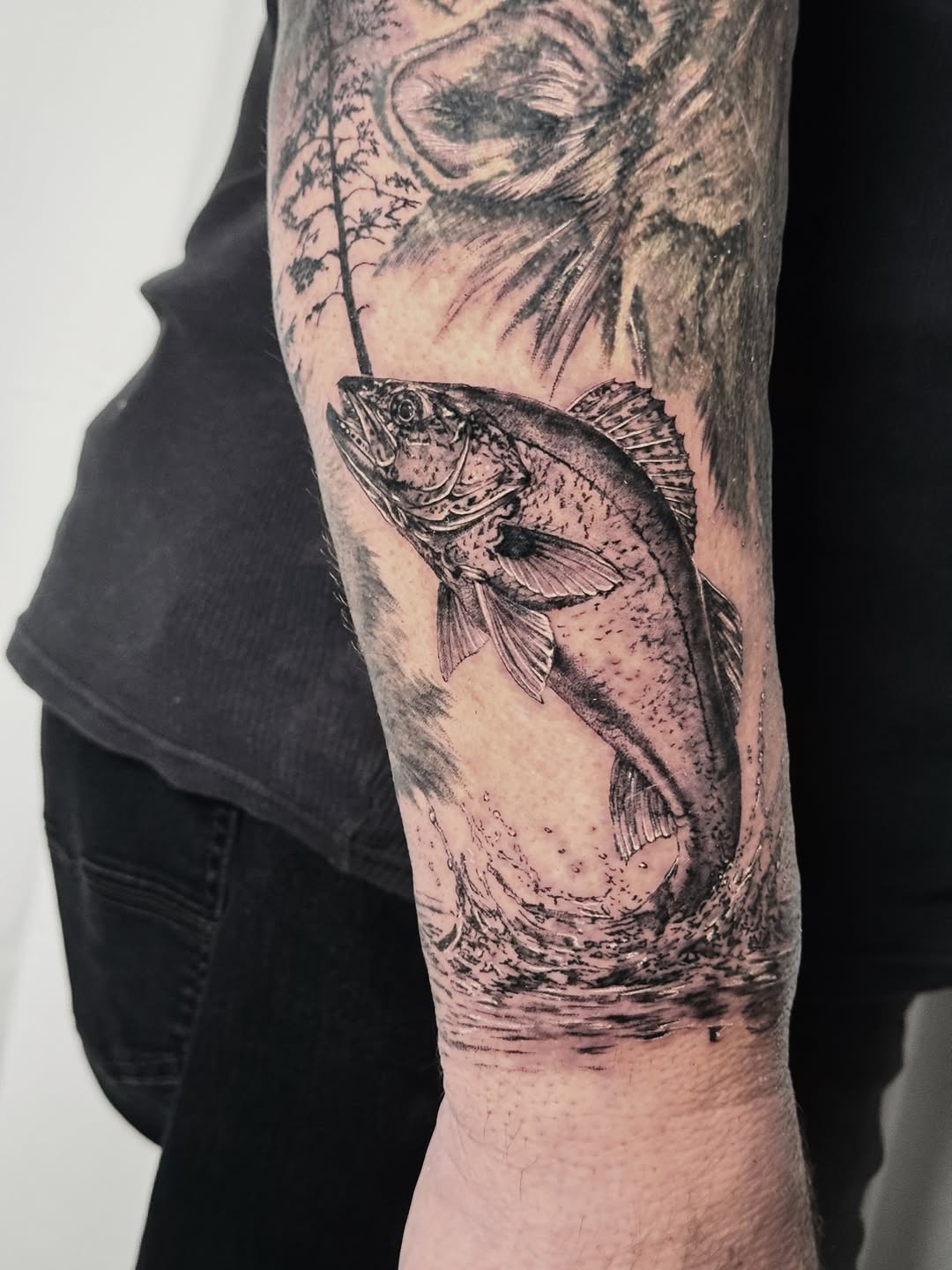Tattoo by @nonoka_tattoo — realism, black_and_grey