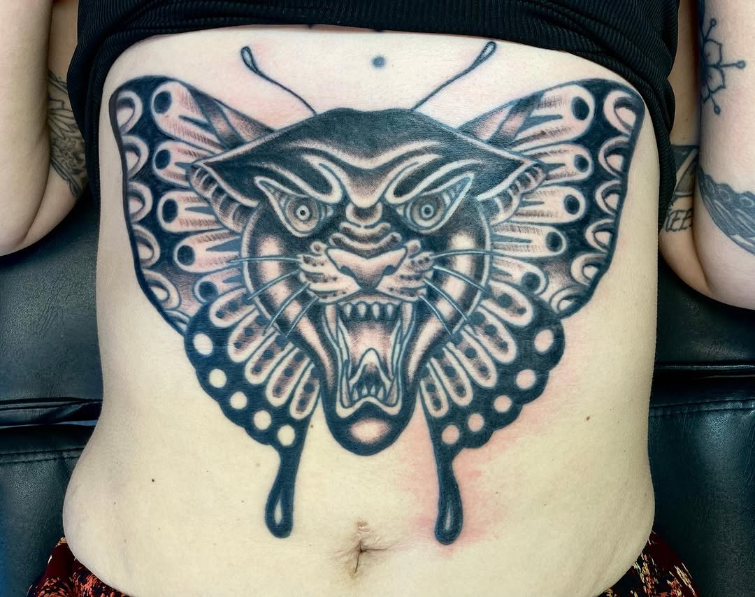 Tattoo by @jessewortheytattoo — american_traditional, black_and_grey