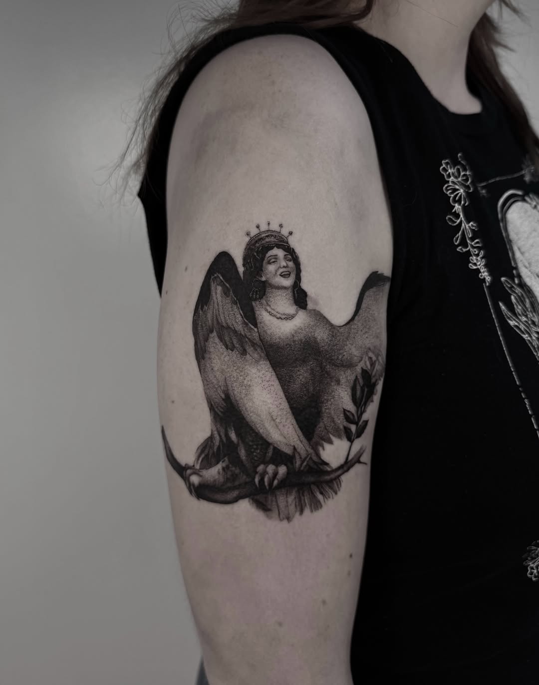 Tattoo by @hellishxtattoos β realism, black_and_grey