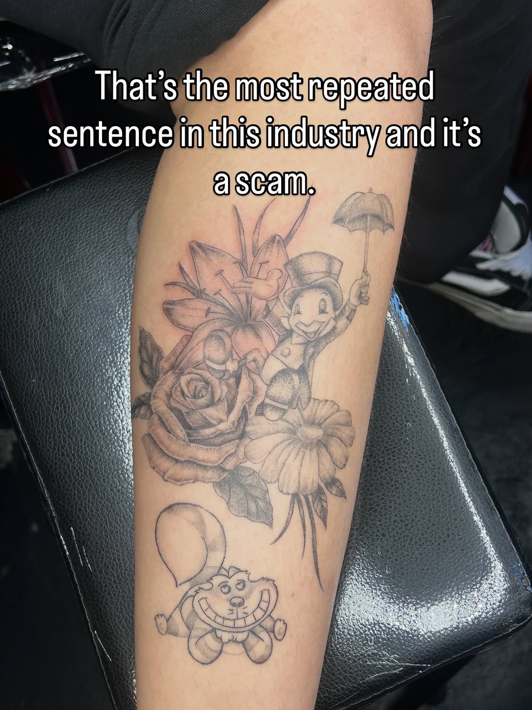 Tattoo by @inkyphoebe — realism, black_and_grey