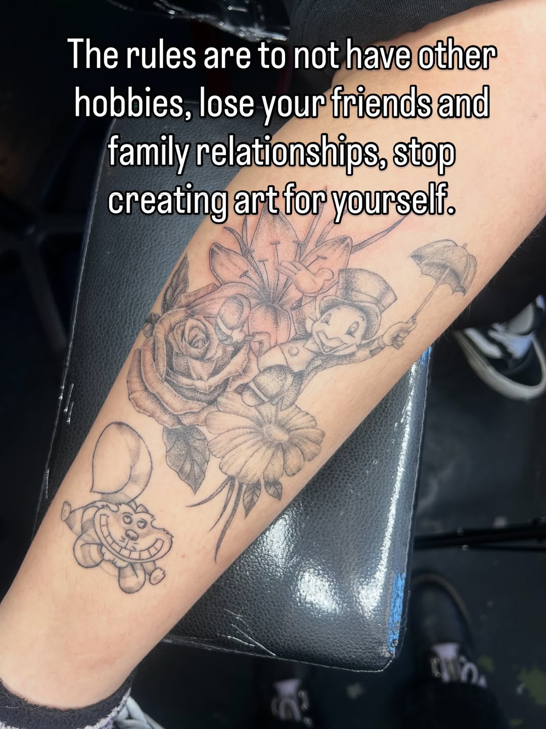 Tattoo by @inkyphoebe — realism, black_and_grey