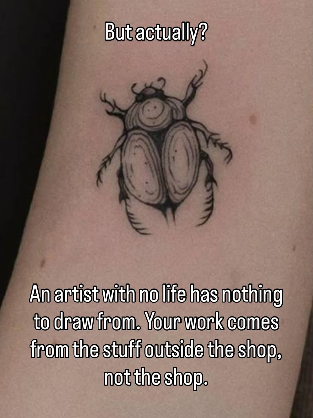 Tattoo by @inkyphoebe — illustrative