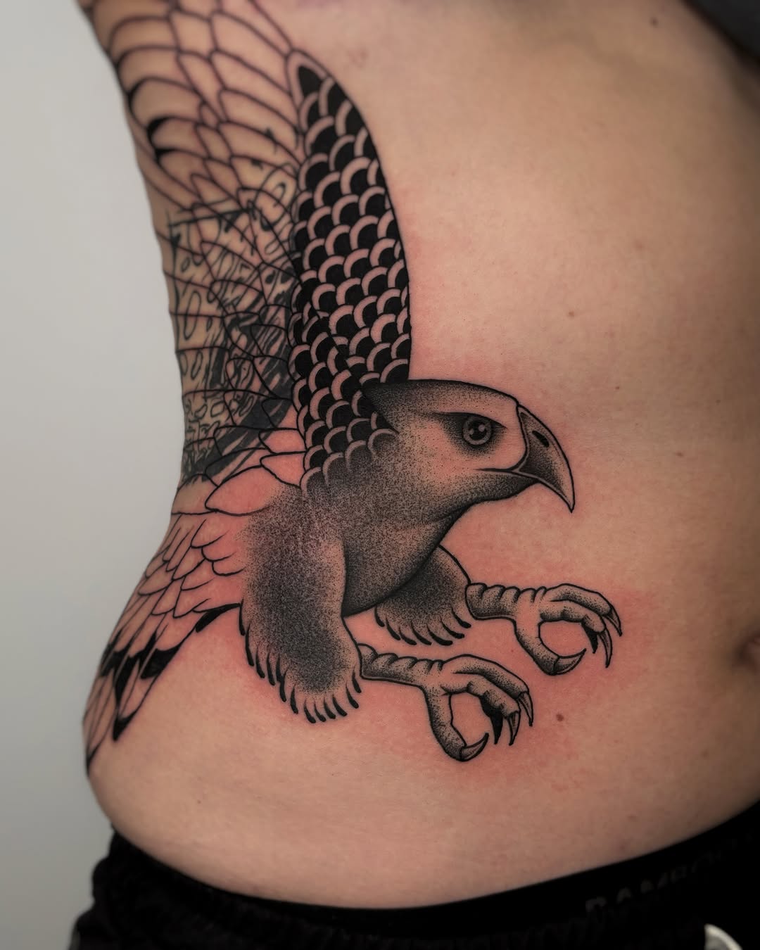 Tattoo by @kuya.tattoos — black_and_grey, dotwork