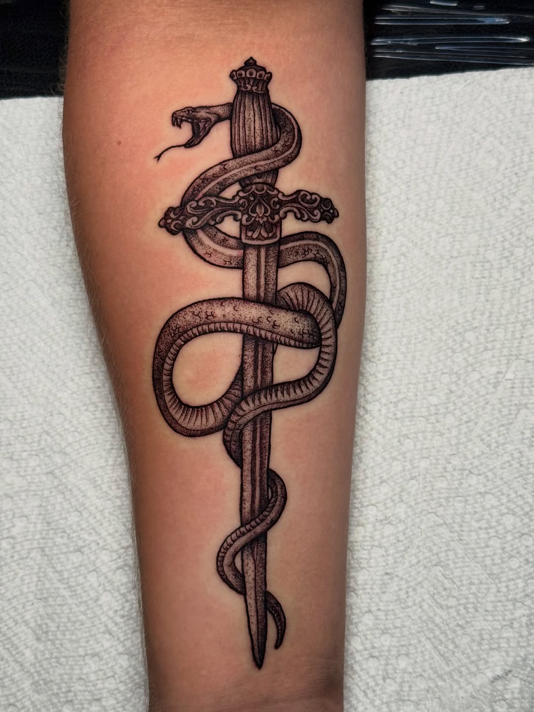 Tattoo by @luckyseventattoos — black_and_grey, realism