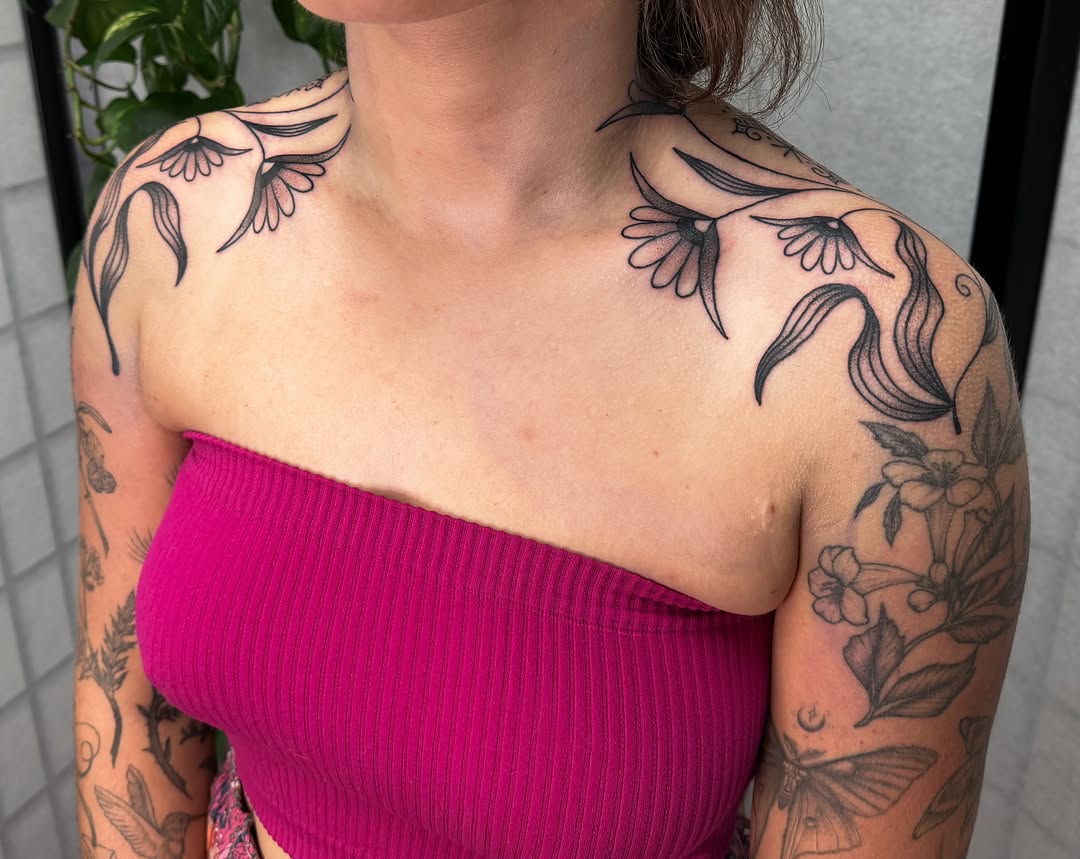 Tattoo by @hannaheddytattoo โ fine_line, black_and_grey