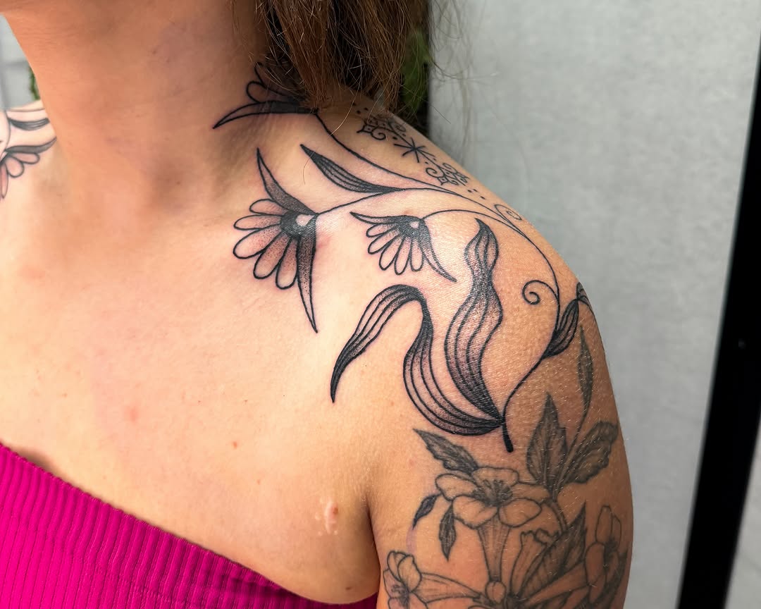 Tattoo by @hannaheddytattoo โ fine_line, illustrative