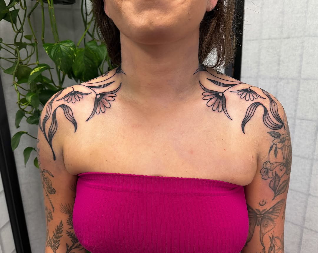 Tattoo by @hannaheddytattoo โ fine_line, black_and_grey