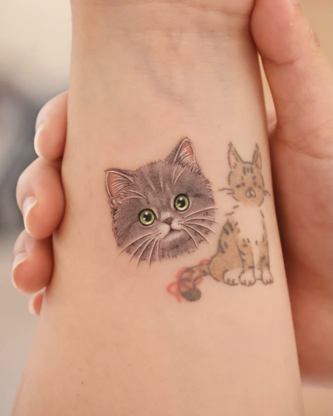 Tattoo by @xrou_tattoo β realism, fine_line