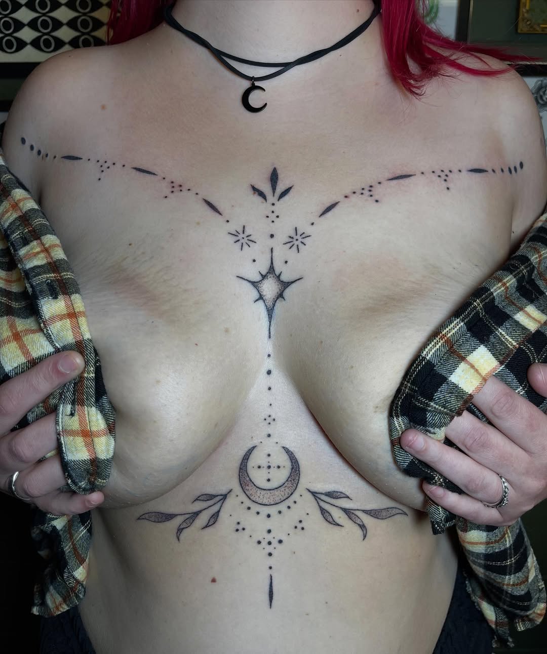 Tattoo by @permanent_pokes_ — fine_line, dotwork