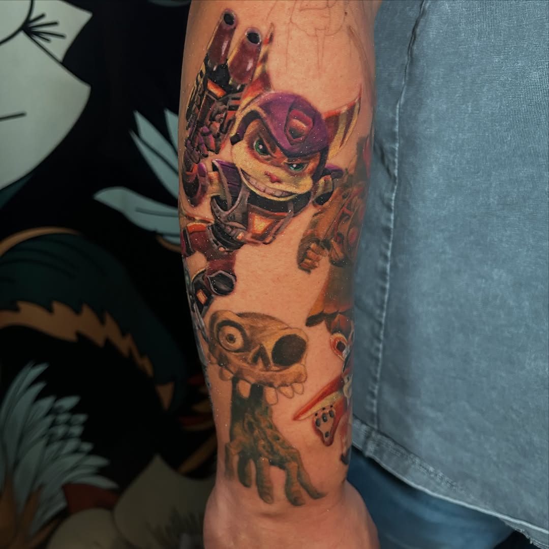 Tattoo by @paisleytattoos — realism, anime