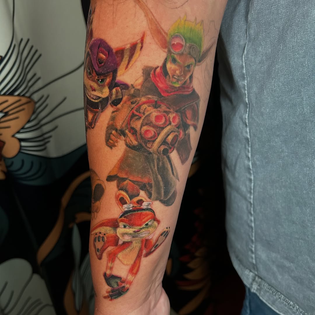 Tattoo by @paisleytattoos — realism, anime