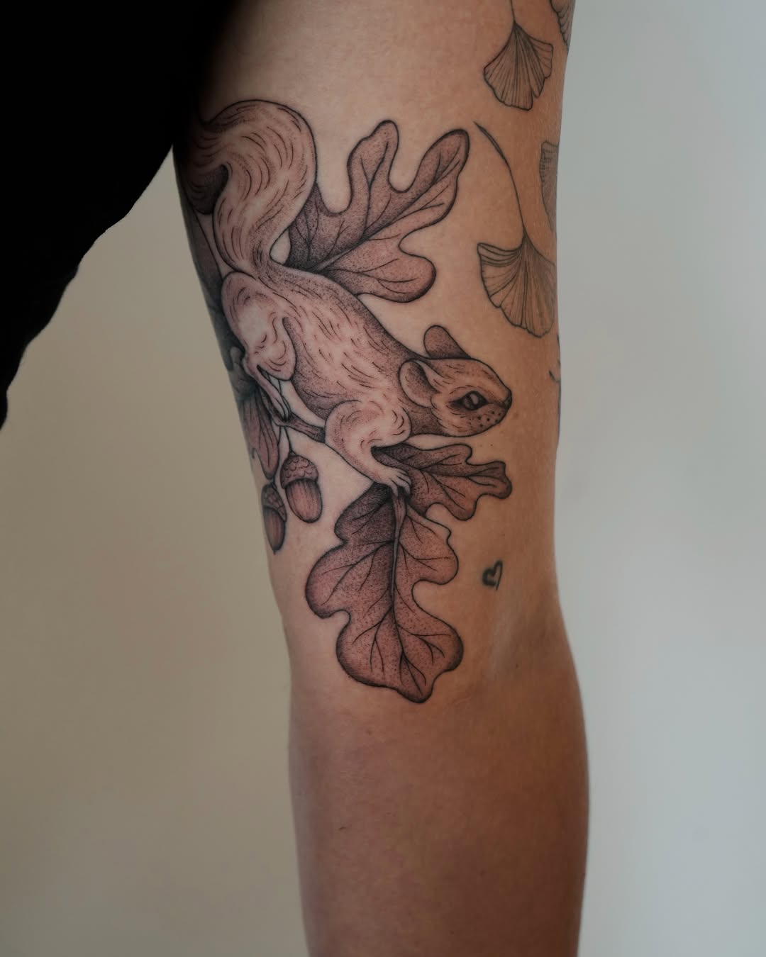 Tattoo by @mikaylasuetattoo — dotwork, black_and_grey