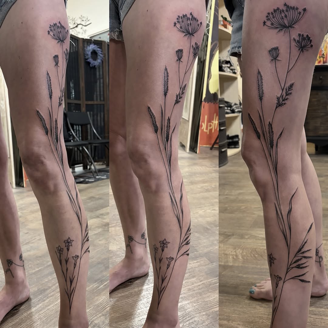 Tattoo by @theblackdottattoo — fine_line, black_and_grey