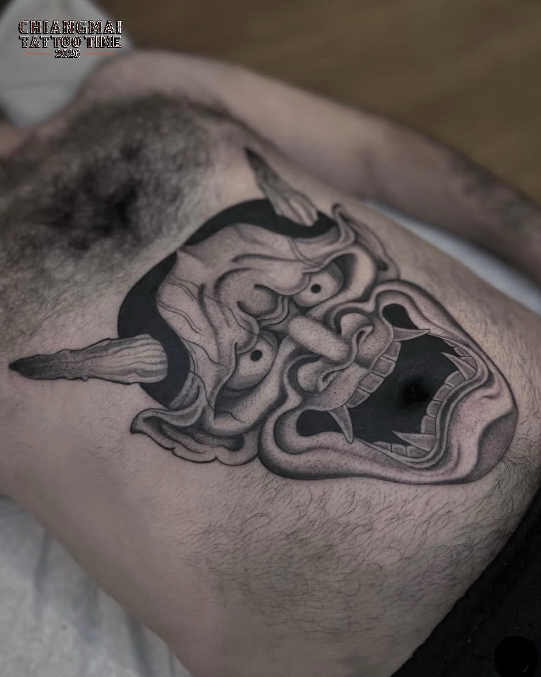Tattoo by @adriannastabs — japanese_irezumi, black_and_grey