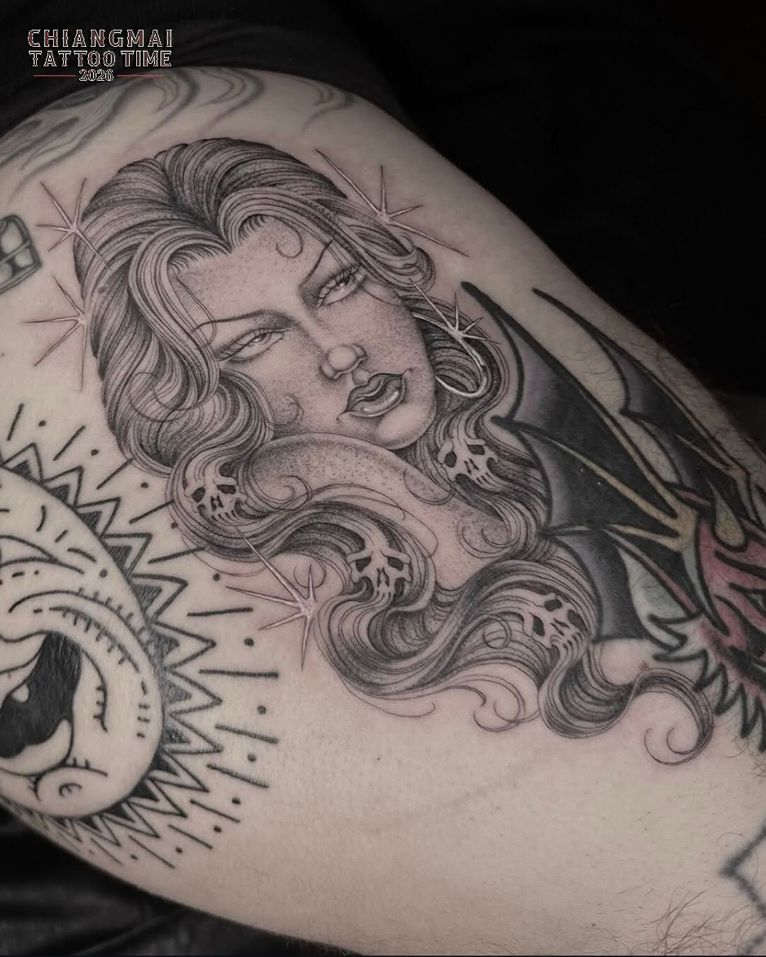 Tattoo by @adriannastabs — black_and_grey, realism