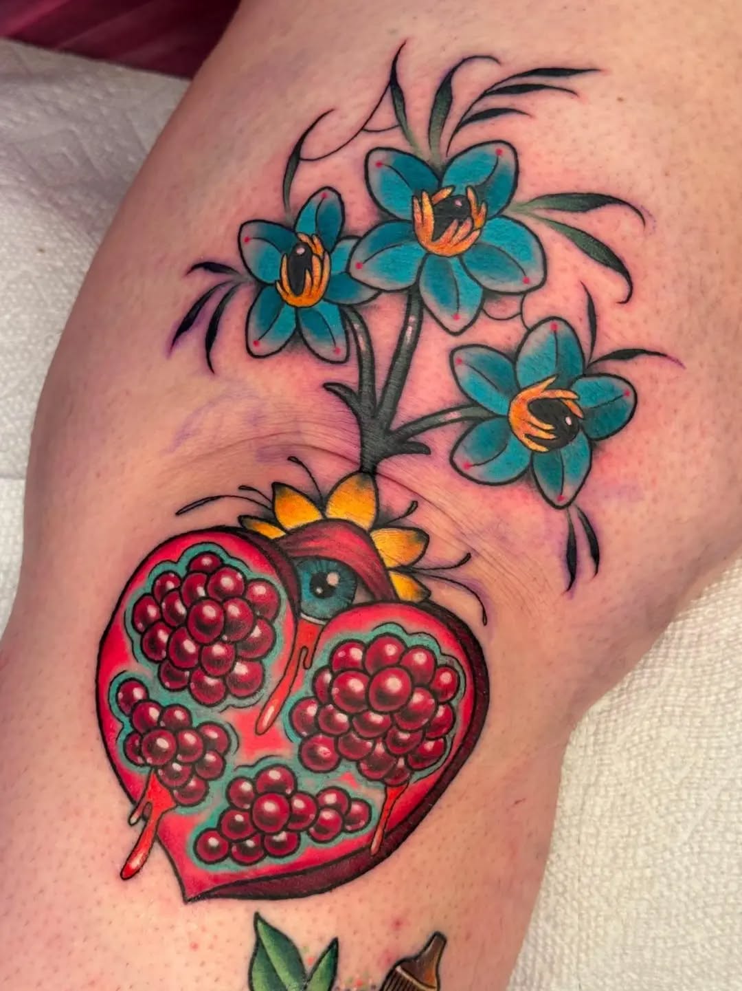Tattoo by @41tat2angel — neo_traditional, trash_polka