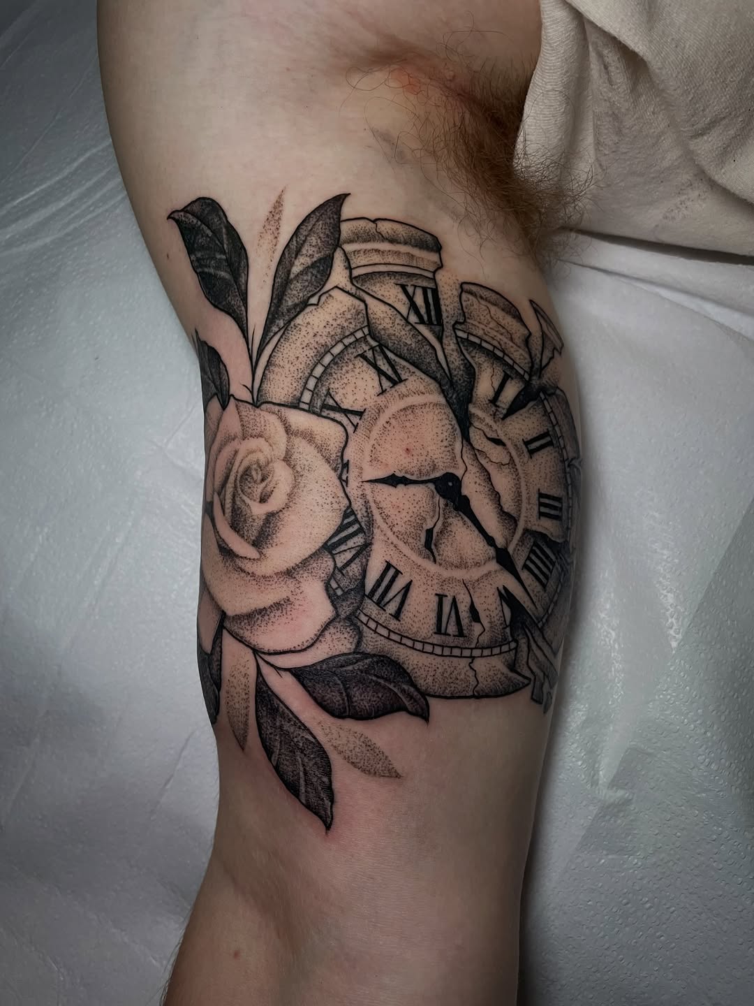 Tattoo by @tyler.shults โ realism, black_and_grey
