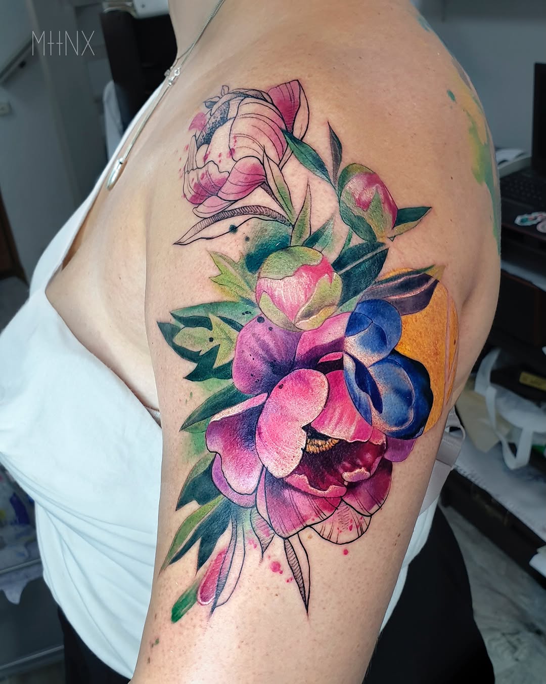 Tattoo by @mattynox — watercolor, realism