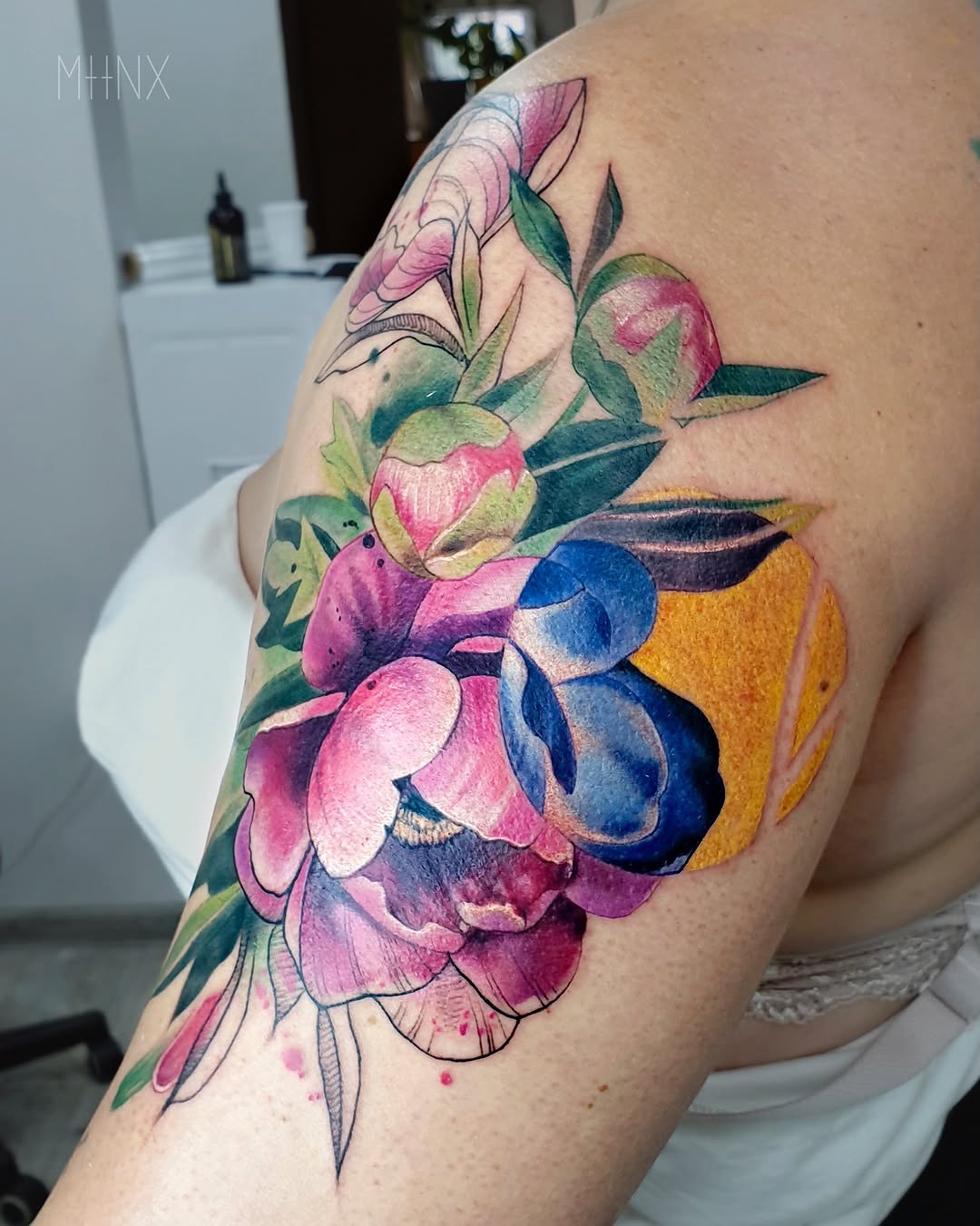 Tattoo by @mattynox — watercolor, fine_line