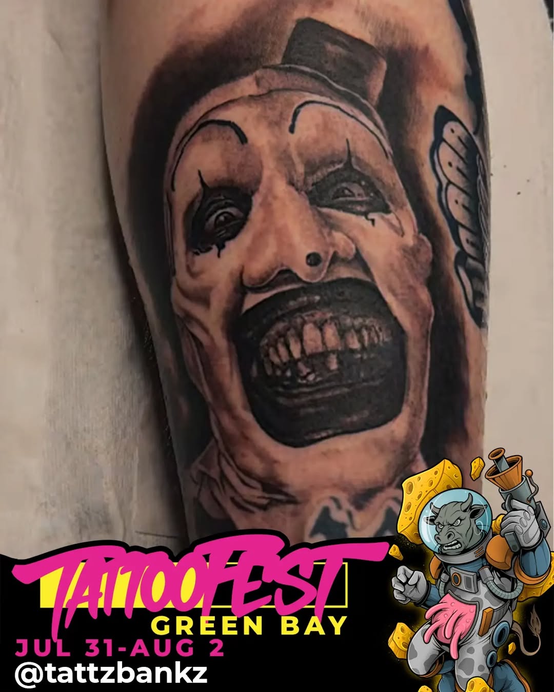 Tattoo by @tattzbankz — realism, black_and_grey