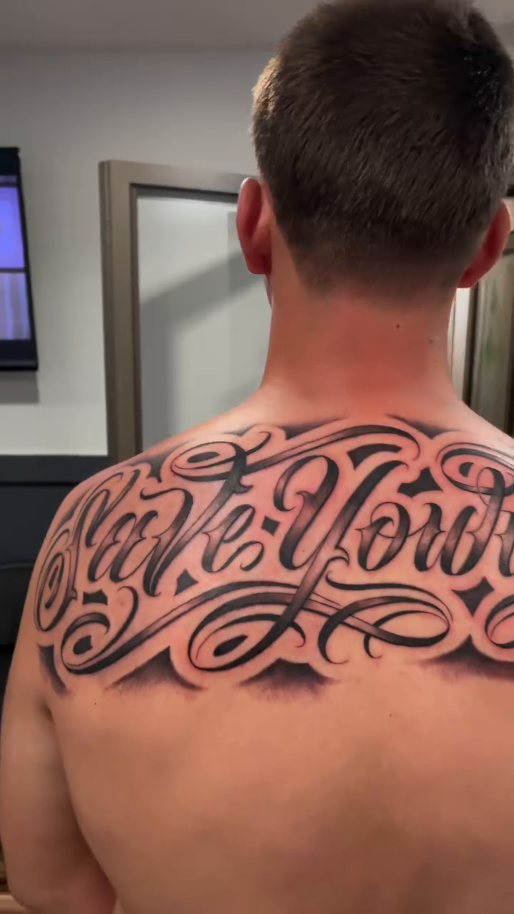 Tattoo by @bohemianblake — lettering_script
