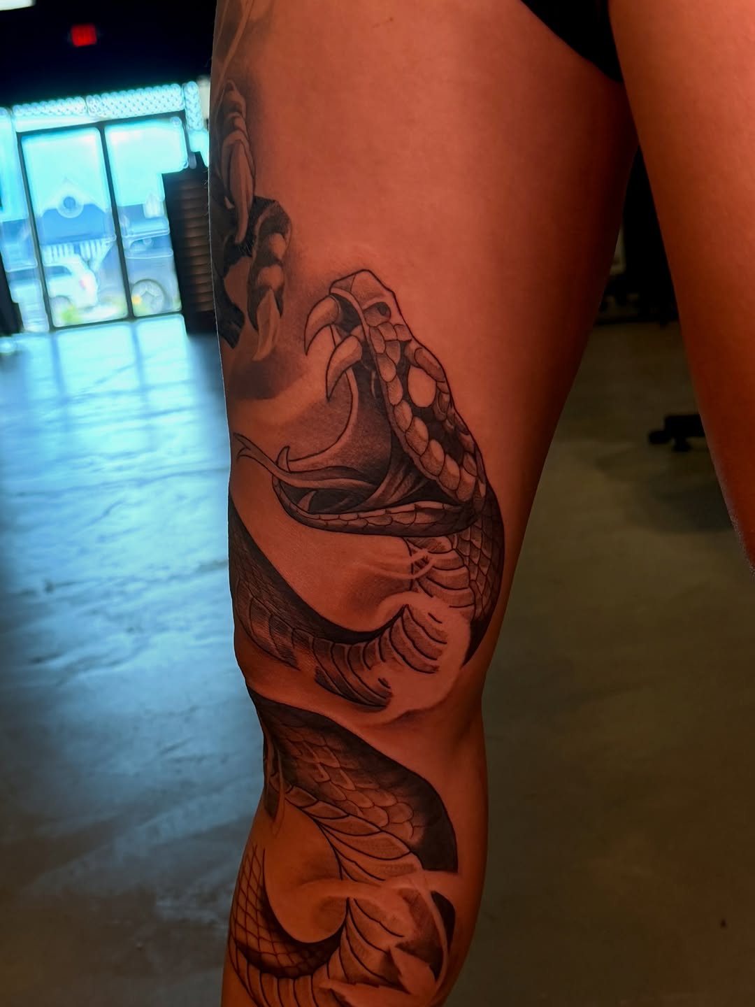 Tattoo by @nefdraws — black_and_grey, realism