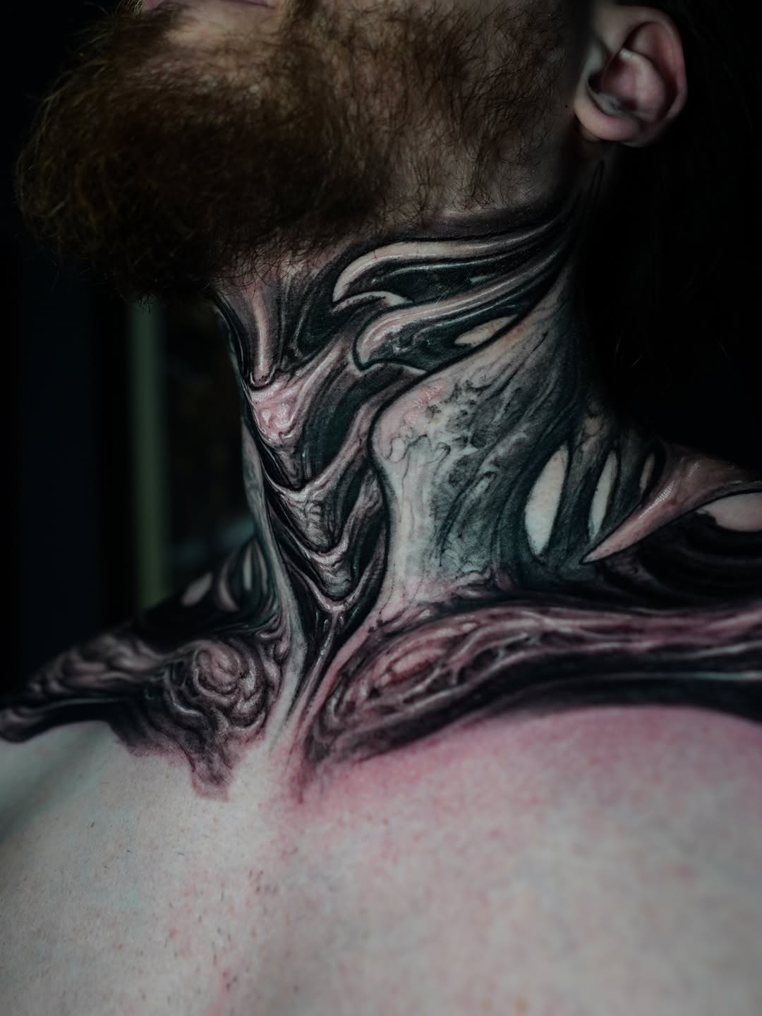 Tattoo by @roman_hide โ black_and_grey, dark_realism