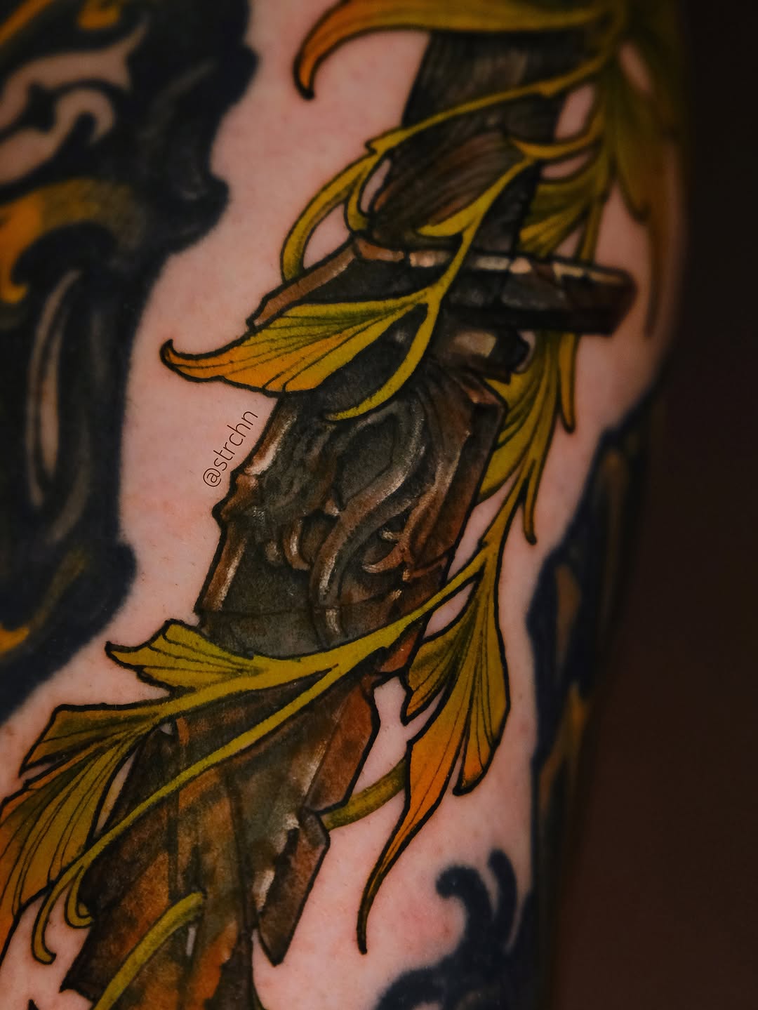 Tattoo by @strchn — trash_polka
